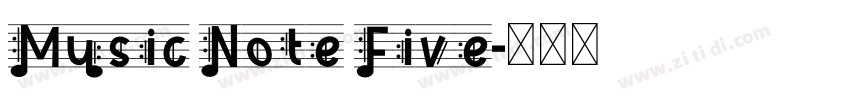 Music Note Five字体转换